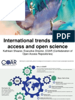 International trends for open access and open science