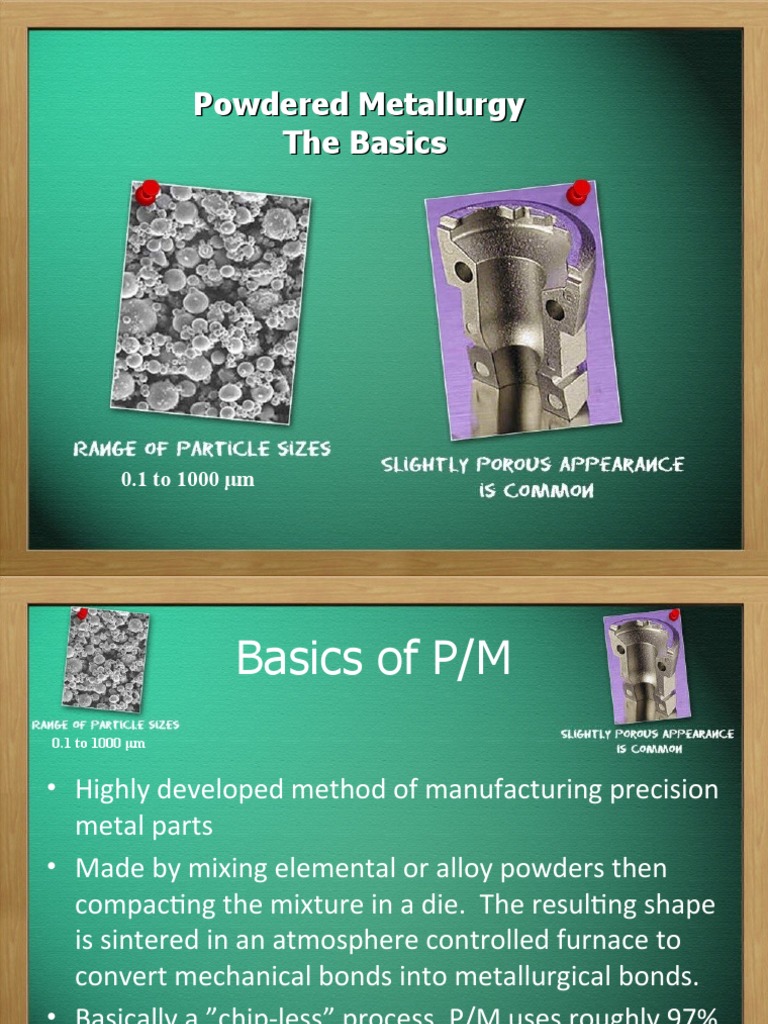 Powder Metallurgy PDF Sintering Metals