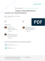 (2011) Foti Et Al. Application of Surface Wave Methods for Seismic Site Characterization