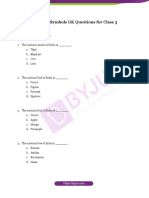 National Symbols GK Questions For Class 3 PDF