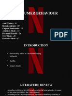 Consumer Behaviour (Netflix)