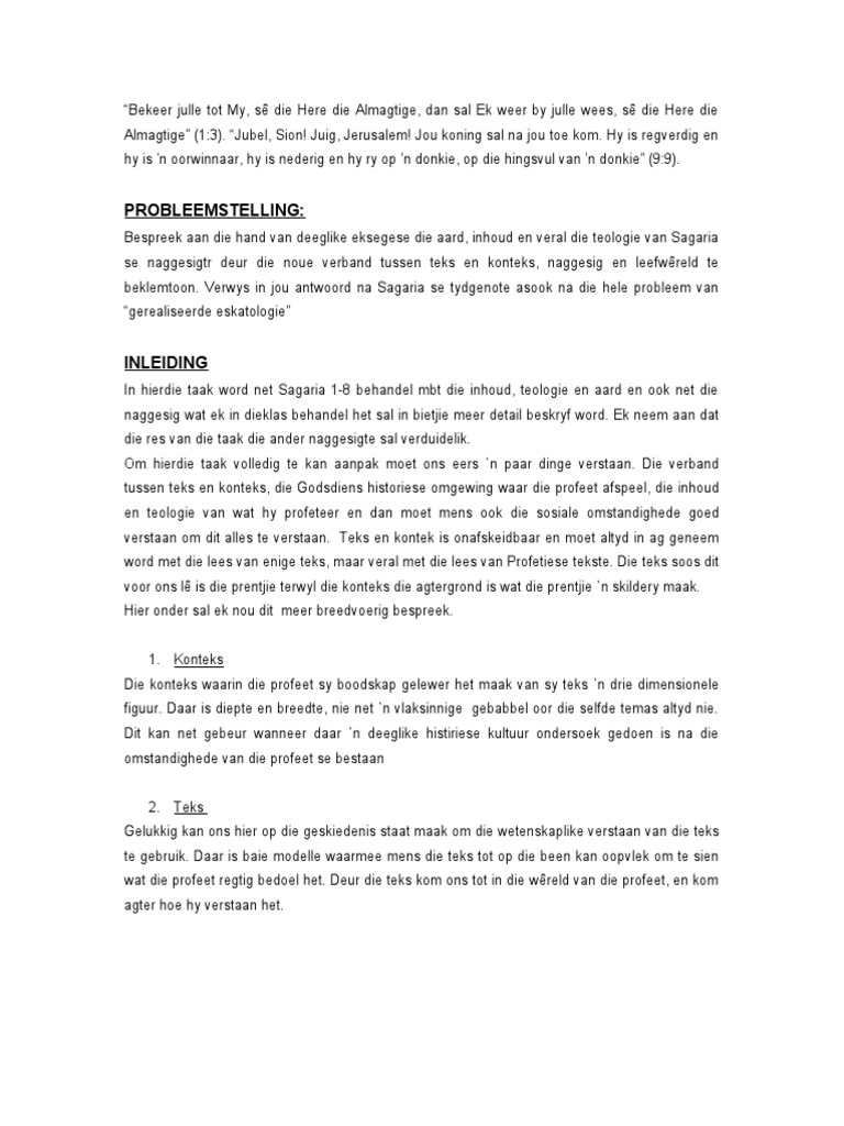PROBLEEMSTELLING | PDF