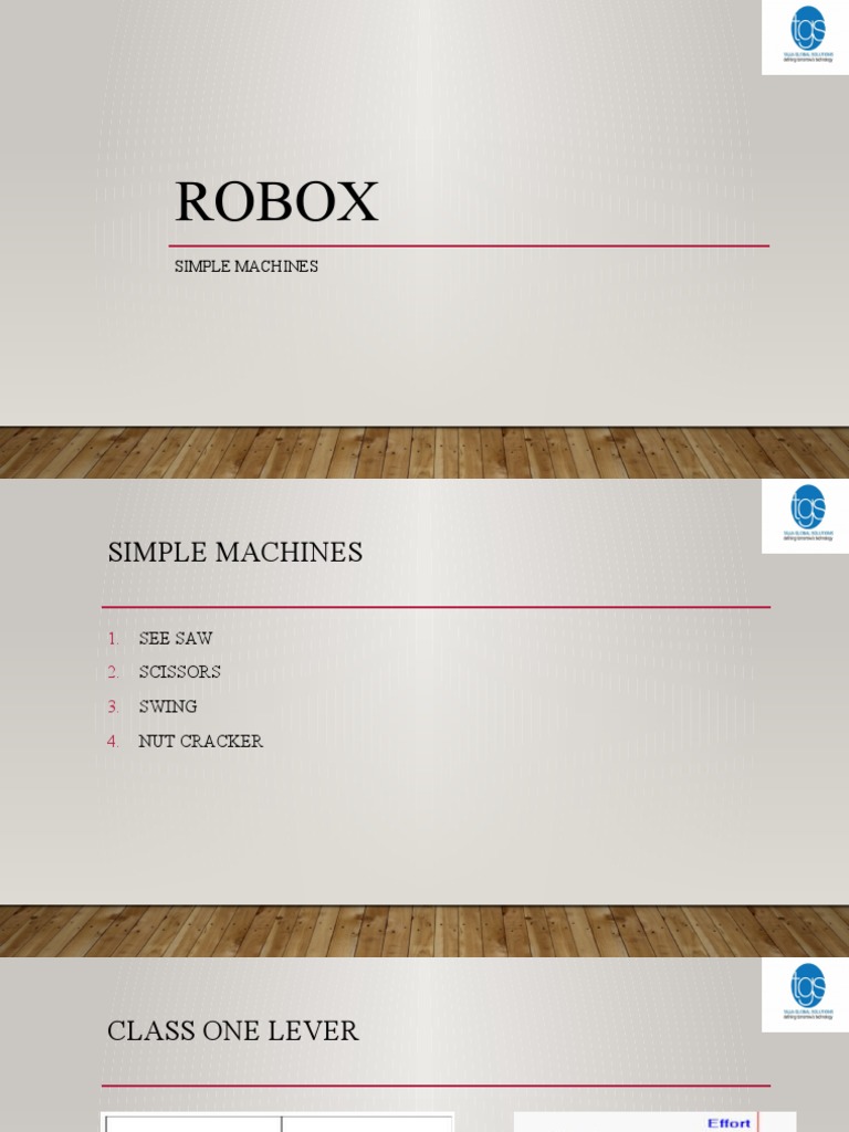 Simple Machines: ROBOX Models | PDF | Home & Garden