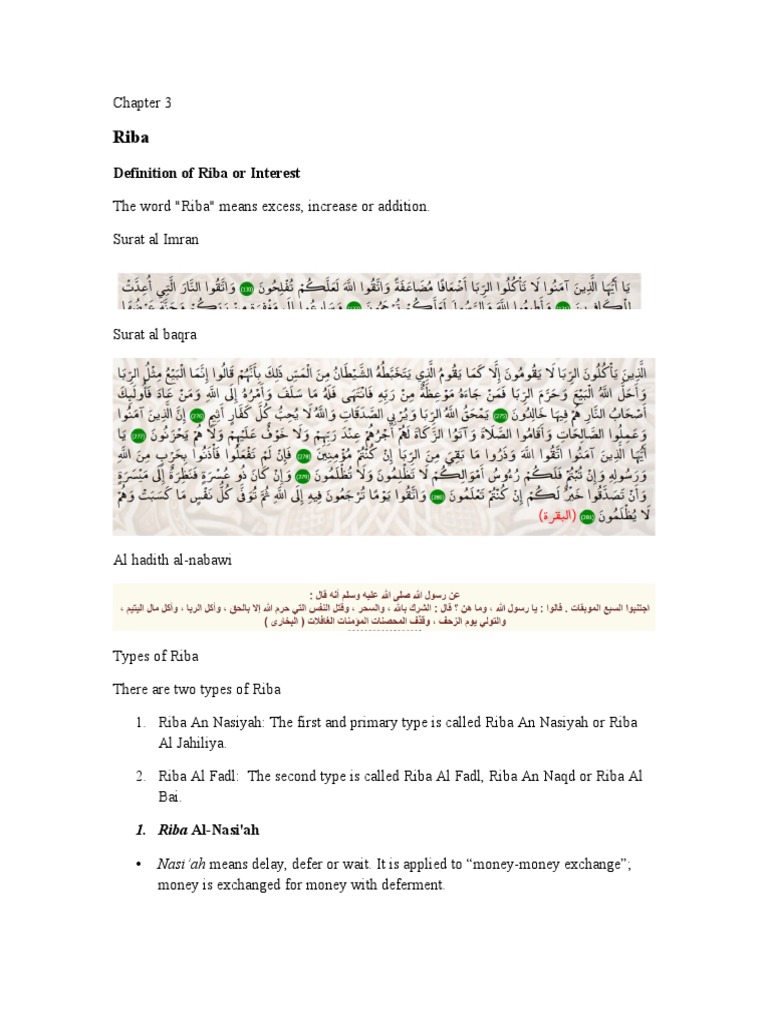 Riba Pdf Sharia Financial Services