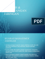 Analisis & Perancangan Jaringan (P.I) - Manajemen Jaringan