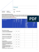 Section Control Sheet: Summary of Significant Risk and Related Controls Assess Impact H/M/L