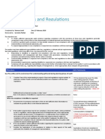 Laws and Regulations: Procedure Ref / Comments