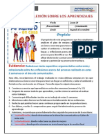 Reflexiones sobre el proceso de aprendizaje en comunicación