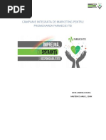 CAMPANIE INTEGRATA DE MARKETING PENTRU PROMOVAREA FARMECIEI TEI