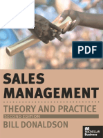 (Studies in Marketing Management) Bill Donaldson (Auth.) - Sales Management - Theory and Practice-Macmillan Education UK (1998) PDF