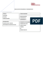 Planilla de Toma de Datos Fisicoquímicos y Microbiológicos PDF