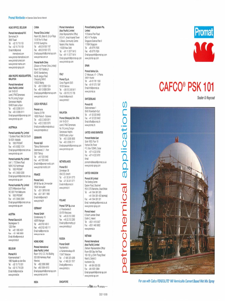 Cafco PSK 101 PDF | PDF
