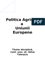 Politica Agrara A Uniunii Europene