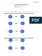 Tugas Matematika (Menentukan Lebih Dari, Kurang Dari, Sama Dengan)