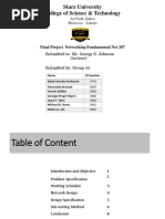 Starz University College of Science & Technology: Final Project Networking Fundamental Net 207