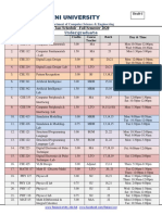 Feni University Class Schedule