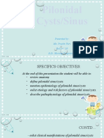 Pilonidal Cysts/Sinus: Presented By: Ms. Prajita Puri Roll No. 29 B.Sc. Nursing Programme