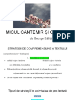 Micul Cantemir Și Cireșul PDF