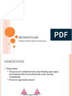 Hemostasis: Primary and Secondary Hemostasis