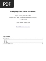 Configuring MSVC2019 in Code::Blocks