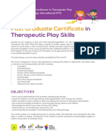 Post Graduate Certificate: in Therapeutic Play Skills