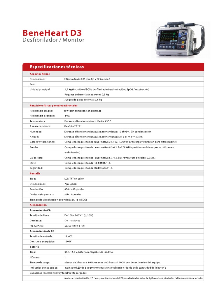 Desfibrilador D# Mindray PDF | PDF