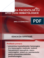 Îngrijirea Pacienţilor Cu Afecţiuni Hematologice PDF