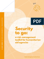 Security To Go:: A Risk Management Toolkit For Humanitarian Aid Agencies