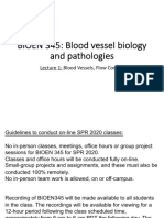 BIOEN 345: Blood Vessel Biology and Pathologies: Lecture 1: Blood Vessels, Flow Control
