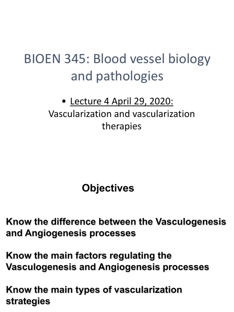 Vascularization Therapies in Tissue Engineering | PDF | Angiogenesis ...