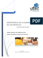 Importancia Administracion de Un Proyecto