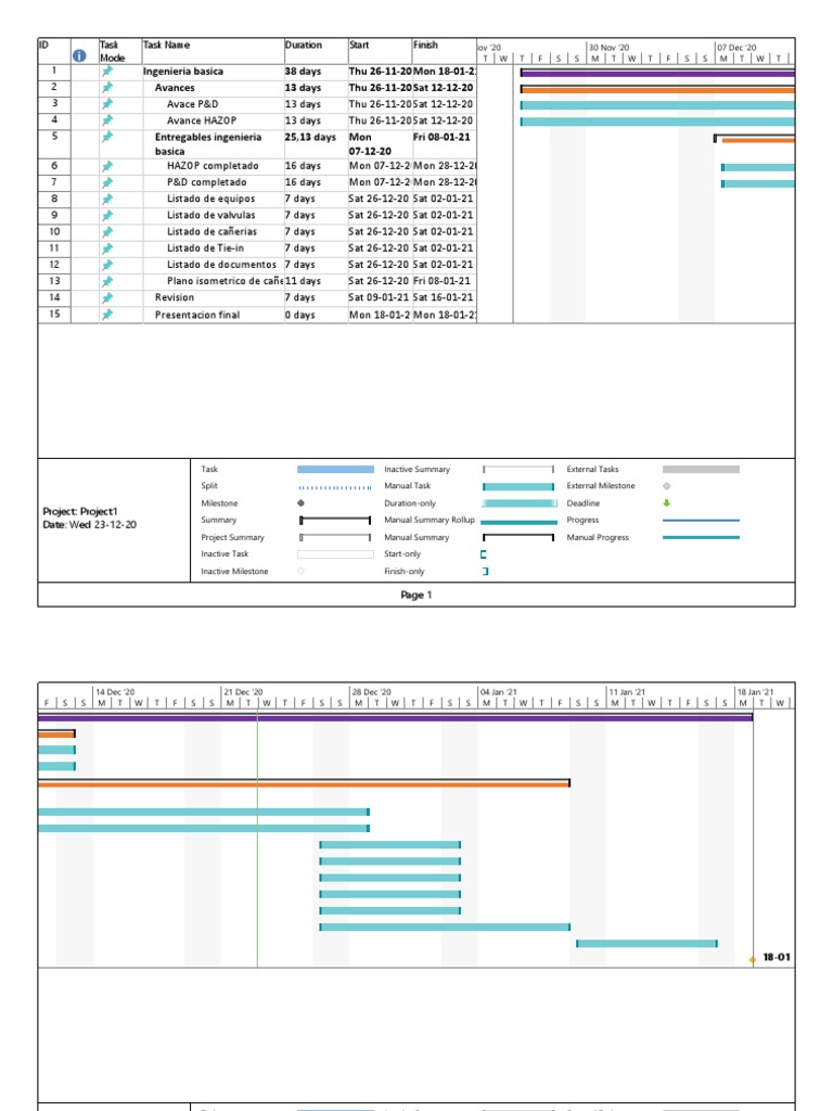Project Timeline and Task Overview | PDF