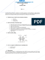Diploma Special Machines October 2019 Board Exam Answer Key