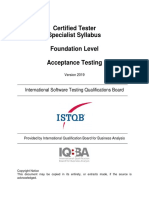 Aseguramiento Calidad Software - ISTQB - Acceptance Testing PDF