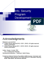 Info. Security Program Development