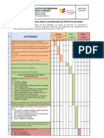 CRONOGRAMA PARA EL PROYECTO DE GRADO 2021 - 3ro BGU