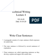 Technical Writing Lecture 4