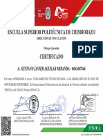 Certificado curso planificación movilidad sostenible 40h