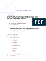 Asking For Permission - Begginners