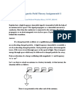 Electro Magnetic Field Theory Assignment# 3: Submitted By: Muhammad Waleed Wajdan Khan, 193787, BEE-8C