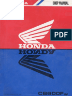 Honda CB600F - Hornet - '98 - Service - Manual PDF