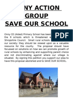 Save Rural Onny School from Closure