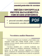 Delimitari Conceptuale Privind Cercetarea