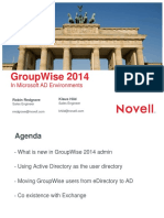 Groupwise 2014: in Microsoft Ad Environments