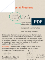 Partial Fractions: X B X A X X X