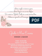 Pink Bakery Business Card PDF