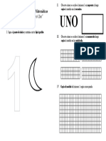 Guía de Trabajo N°1 Grafia Numérica (1ro Basico