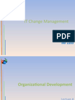 IT Change Management and Organizational Development