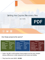 Setting The Capital Recovery Fee: July 17, 2018