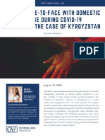 Women Face-To-Face With Domestic Abuse During Covid-19 Lockdown: The Case of Kyrgyzstan